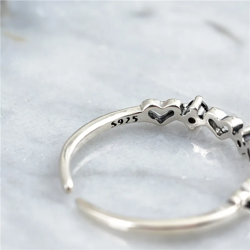 Горячее предложение стиль 925 стерлингового серебра стекируемые вечерние кольцо, женские модели изящный драгоценный подарок модные украшения