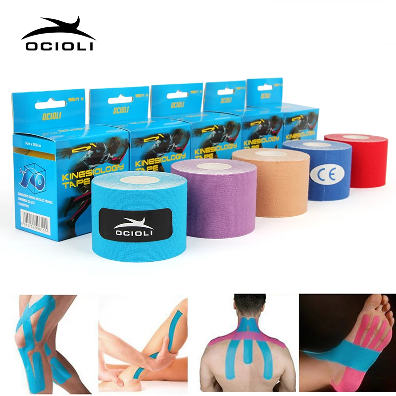 

Ocioli Kinesiology Tape Fitness Athletic Sport Strapping Football Muscle Strappin Rocktape Knee Brace Support