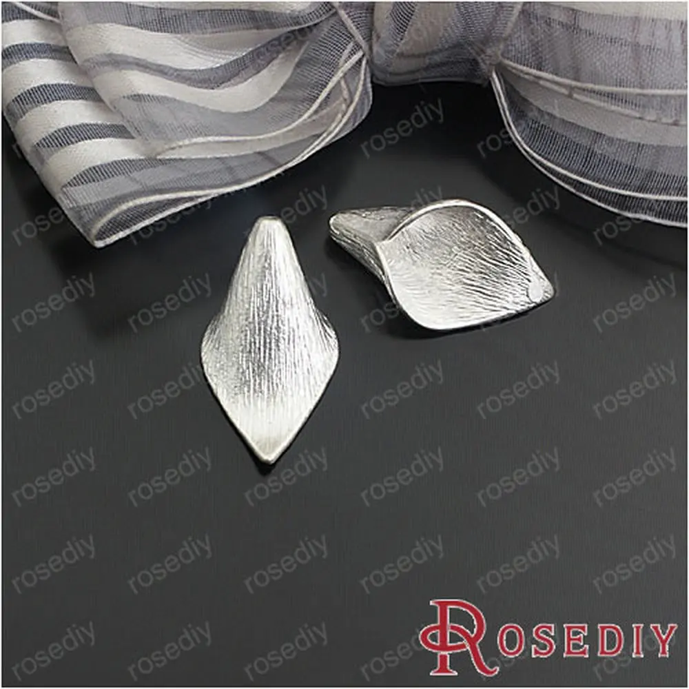 

Wholesale 26*15mm Matte Silver color Calla Flower Copper Bead Caps Diy Jewelry Findings 6 pieces(JM5233)