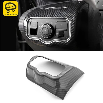 

CarManGo for Mersedes-benz A Class W177 V177 2019 Auto Car Front HeadLight Switch Trim Cover Frame Sticker Interior Accessories