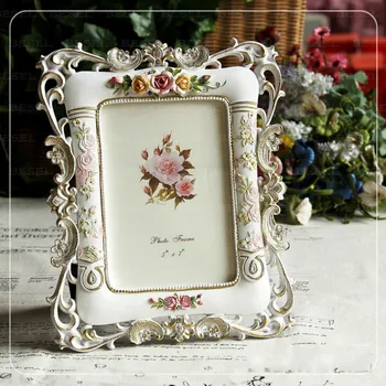 

Flower Picture Frame Resin Photo Frame Countryside 6 Inch 7 Inch Family Decor