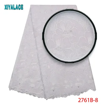 

White African Lace Fabric High Quality Swiss Voile Lace Fabric Embroidery Swiss Cotton Lace Fabric For Women Dress 2761b