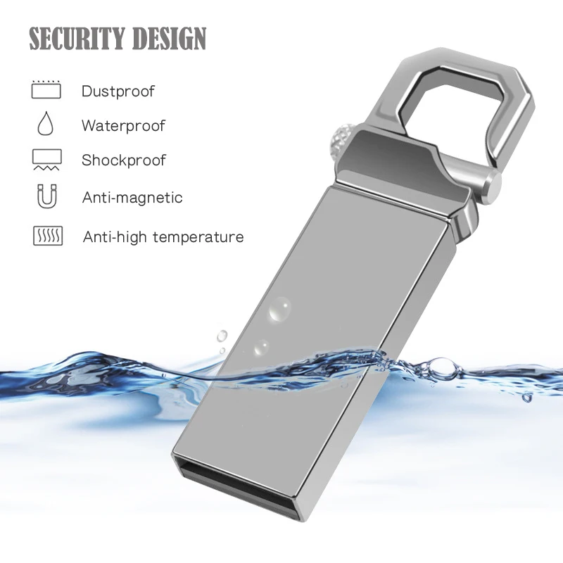 Металлический usb флеш-накопитель 64 ГБ 32 ГБ флеш-накопитель 128 ГБ флеш-накопитель водонепроницаемый флеш-накопитель 16 ГБ 8 ГБ флеш-карта памяти usb флеш-накопитель cle