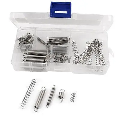 

Replacement Close-coiled Hook End Extension Compression Spring Set 50Pcs