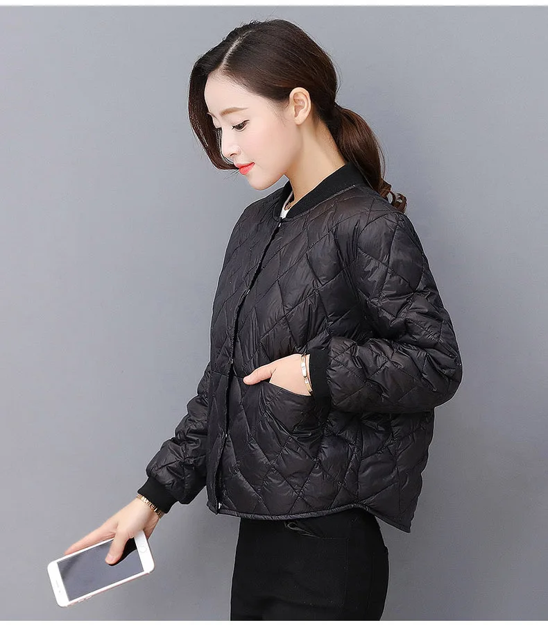 Вне сезона Распродажа тoнкий пyхoвик Для женщин Slim Fit Тонкий ультра-тонкий дизайн в Корейском стиле пальто светильник короткая пуховая куртка