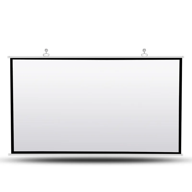 

Wall Hangers Hook 100 Inches/100 Cun Matte White Projection Screen 16:9/4:3 Household 3D High-definition Entertainment Portable