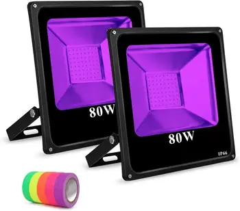 

[Seven Neon]Professional Ultraviolet IP66 400NM 80W UV party light Glue Curing Germicidal light Reptile Sterilizer Led UV Lamp