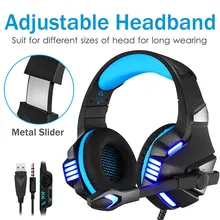 V-3 Игровые наушники гарнитура шумоподавление глубокий бас стерео проводные геймерские наушники с микрофоном светодиодный светильник для ПК ноутбука