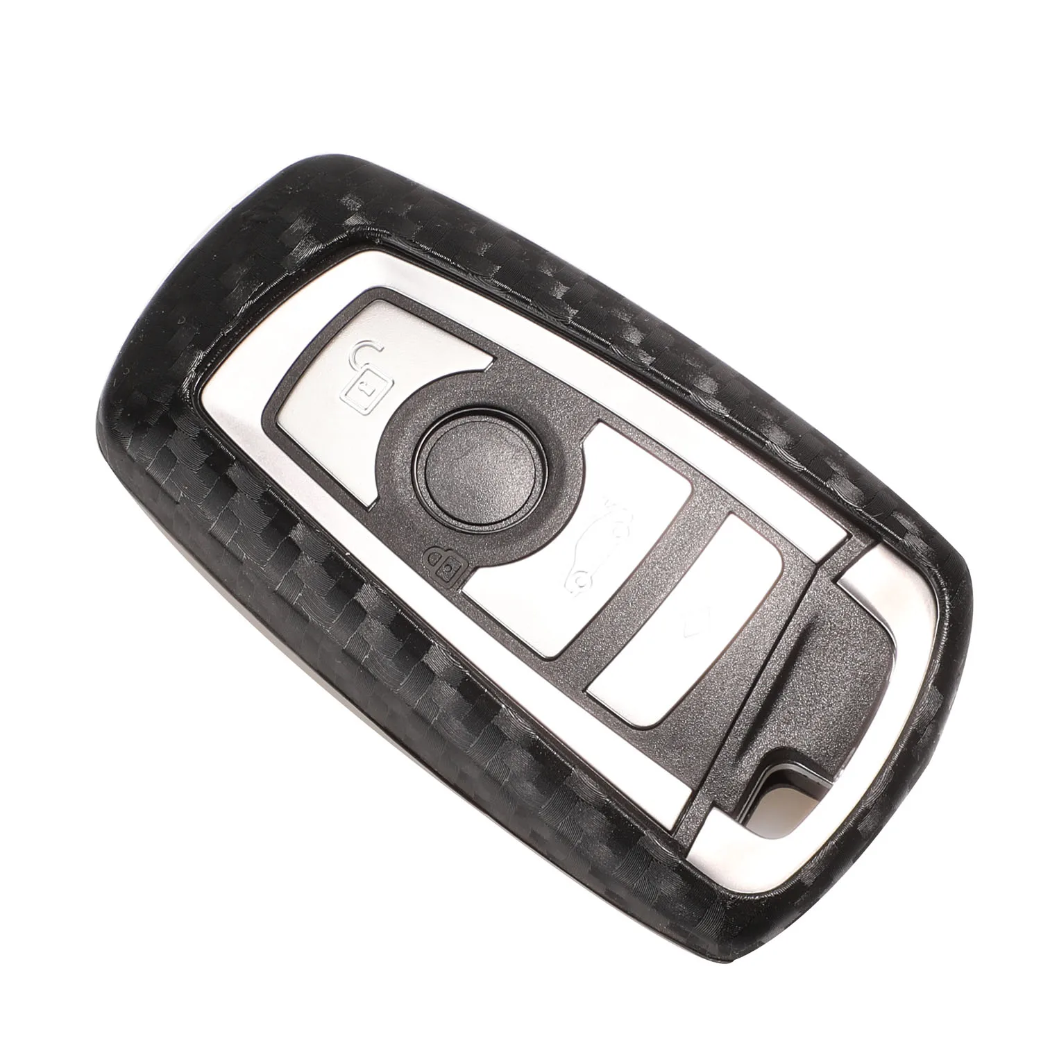 Keyforkess portachiavi per auto per BMW 520 525 f30 f10 F18 118i 320i 1 3 5 7 serie X3 X4 M3 M4 M5 Cover in Silicone morbido in fibra di carbonio - Hb3566bbf26d040d18b93b019b27e6a0fR