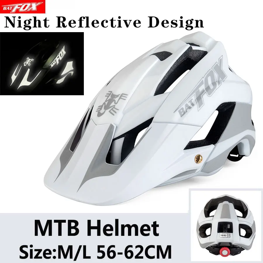M-776-G3 BATFOX велосипедный шлем ночной светоотражающий велосипедный шлем MTB casco bicicleta hombre mtb велосипедный шлем capacete ciclismo велосипедные шлемы - Цвет: M-776-G3