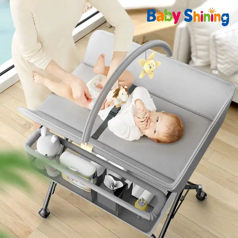 baby bed with changing table