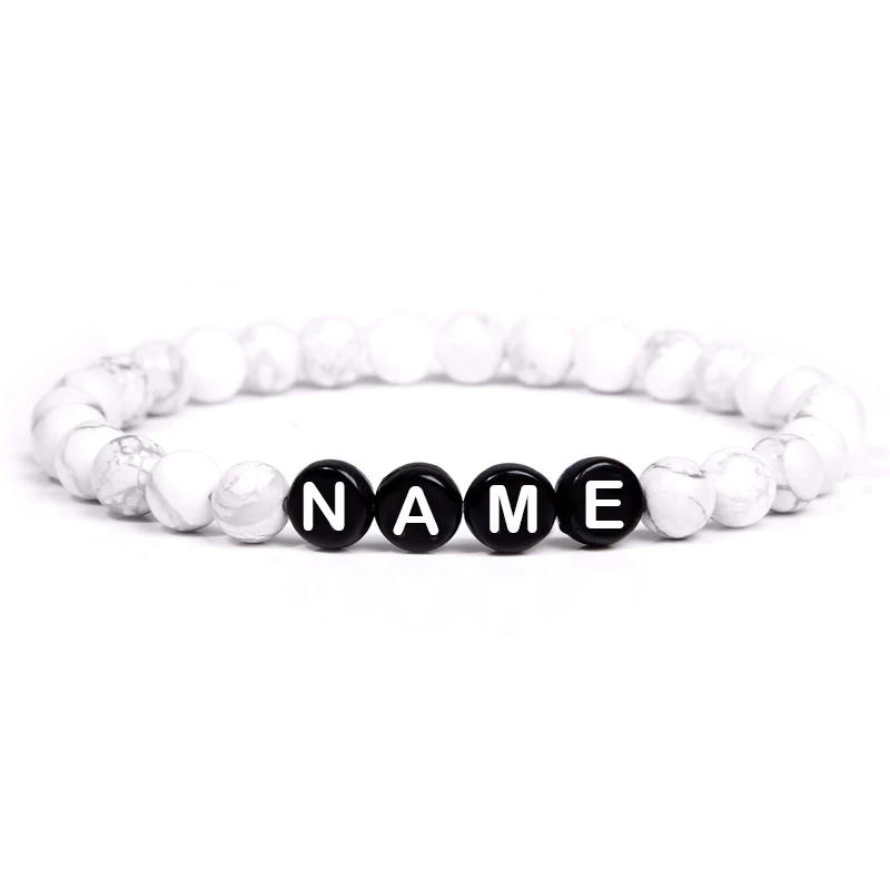 Piedra En Blanco Y Negro Diy Id 26 Letras Pulseras De Y De Piedra En Blanco Y Negro Diy Id 26 Letras Pulseras De Y De