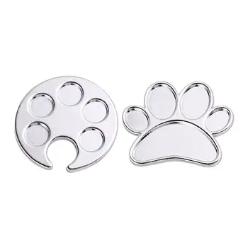 

2pcs Display Plate Manicure Tool Nail Tray for Home Woman Store