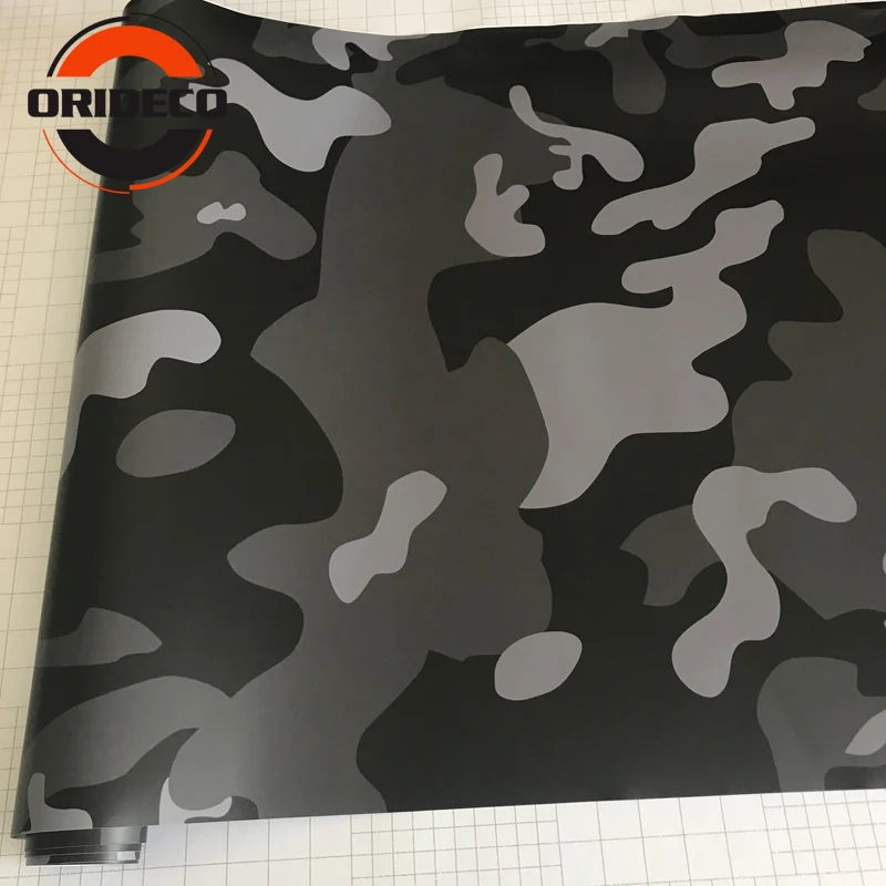 black gray snow camo vinyl car sticker 9
