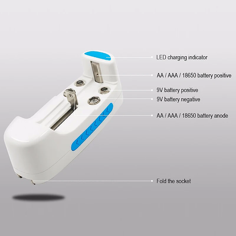 3,7 V зарядное устройство для 14500 850 Aa/Aaa Nicd Nimh 18650 9V перезаряжаемая литиевая батарея(штепсельная вилка европейского стандарта