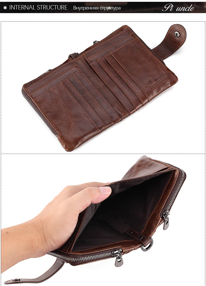Бренд Piuncle, тренд, мужской кожаный Rfid кошелек, для покупок, для монет, мужской клатч, маленький мешок на молнии, желтый кошелек, для денег, самый популярный