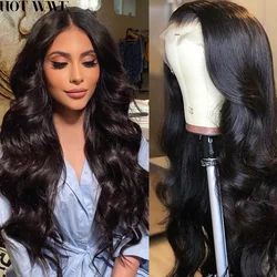 Body Wave 13X4 Transparent Lace Frontal Human Hair Wigs 4x4 Lace Closure Wig Wet And Wavy Brazilian Lace Front Human Hair Wigs
