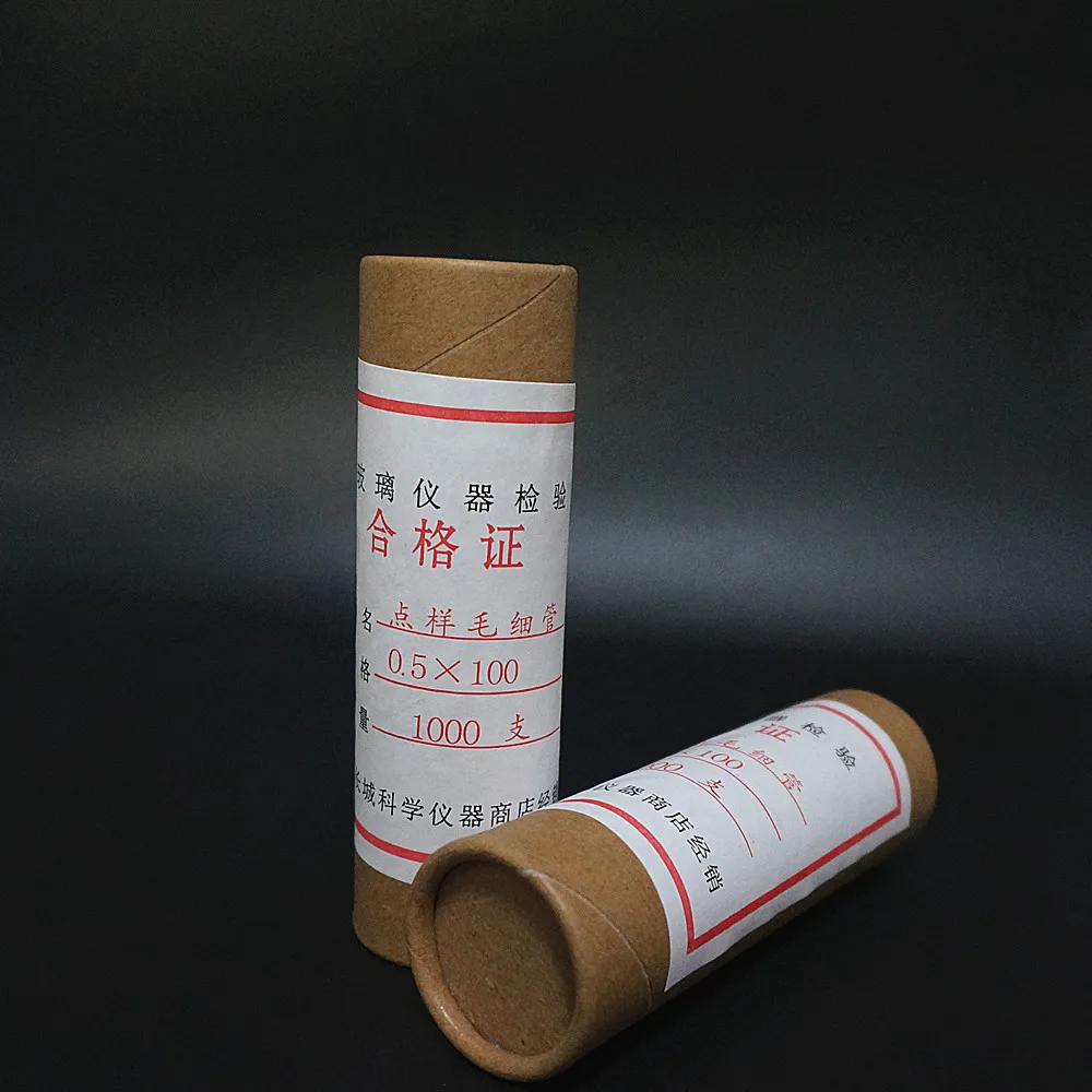 1000pcs/box DIA0.1mm to 0.5mm Glass Melting Point Capillary Tube Spotting Length 100mm or 200mm Both Open Ends |