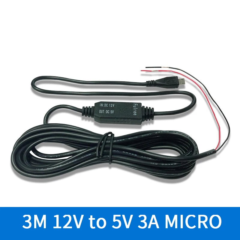 DC-DC автомобиля Мощность от 12 В до 5 В пост 3A 15 Вт модуля преобразователя Micro USB для ступенчатого понижения Мощность Выход адаптер медленном огне автоматической защиты - Цвет: Красный