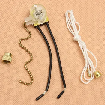 

Universal Ceiling Fan Switch Wall Lamp Light Replacement Retro Pull Chain Cord Switch Button Kit Support Dropshipping