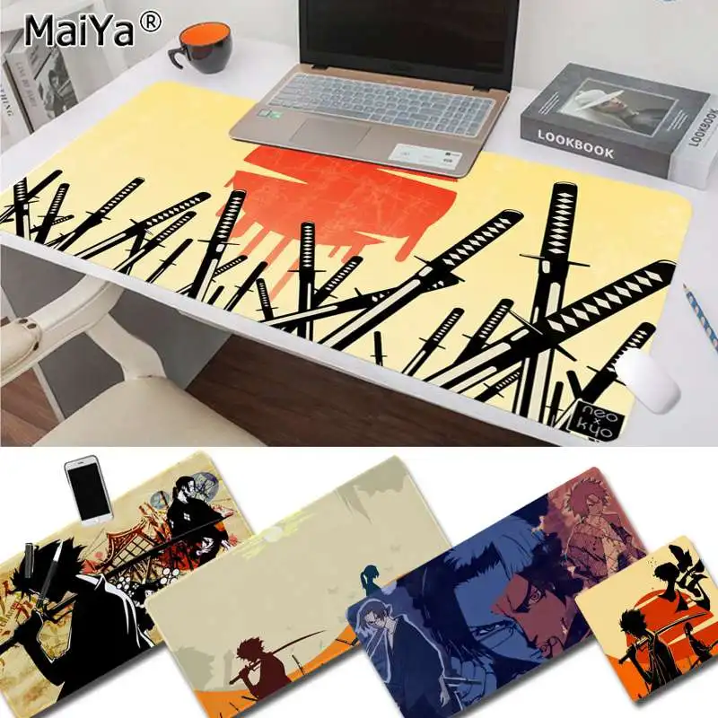 

Maiya Your Own Mats Japan Samurai sword Champloo Office Mice Gamer Soft Mouse Pad Free Shipping Large Mouse Pad Keyboards Mat