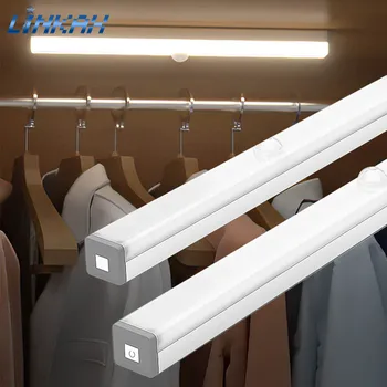 

Motion Sensor LED Night Light PIR USB Rechargeable Under Cabinet Lamp Corridor Lantern With Magnet For Bedroom Cupboard Wardrobe