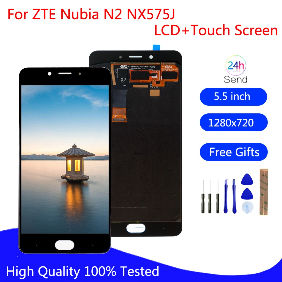 

Original For ZTE Nubia N2 NX575J LCD Display Touch Screen Digitizer Repair Parts For ZTE Nubia N2 Screen LCD Display Assembly