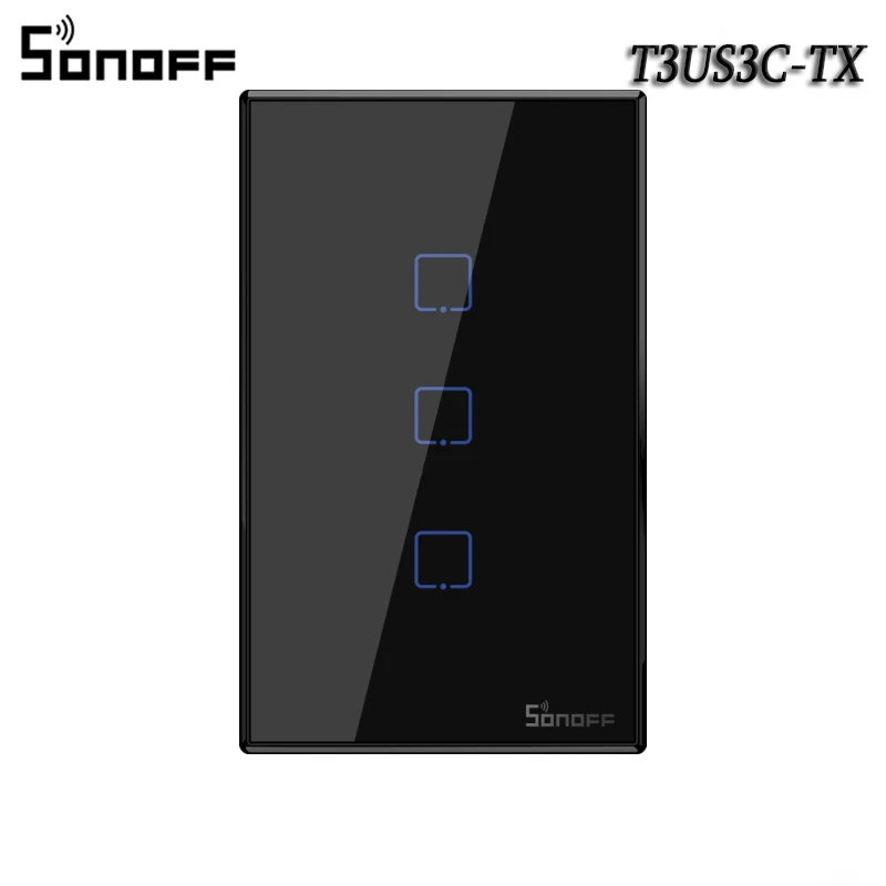SONOFF T3 TX Wifi Smart Wall Touch Switch Wireless Relay Module Smart Home Control Via Ewelink/RF433 Work With Alexa Google Home 