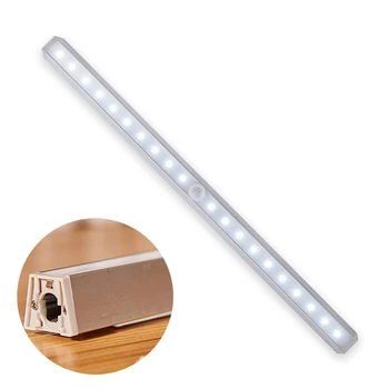 

20 LED Stairs Corridor Wardrobe Magnetic Motion Sensor Garage Night Drawer Closet Kitchen Wireless PIR Activated Cabinet Light