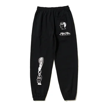 

Season 6 New Style Sweatpants Brain Dead Printed Sweatpants Kanye West HipHop Men Joggers Cotton Loose Fit Sportpants