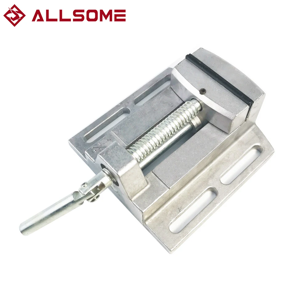 ALLSOME BG6258 Aluminum Drill Press Vise Flat Pliers Mini Drill Chuck