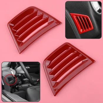 

ABS Red Dashboard Side Air Outlet Vent Cover Decorative Trim Frame Fit for Jeep Wrangler JK 2011 2012 2013 2014 2015 2016 2017