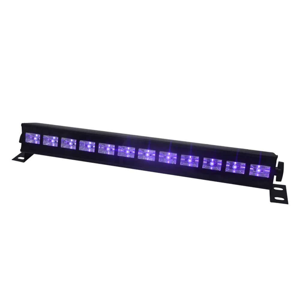 12 Светодиодный светильник Disco UV фиолетовый черный AC100-240V DJ 36W PAR-лампочка UV для вечерние рождественские барные лампы Лазерные сценические настенные прожекторы для воды