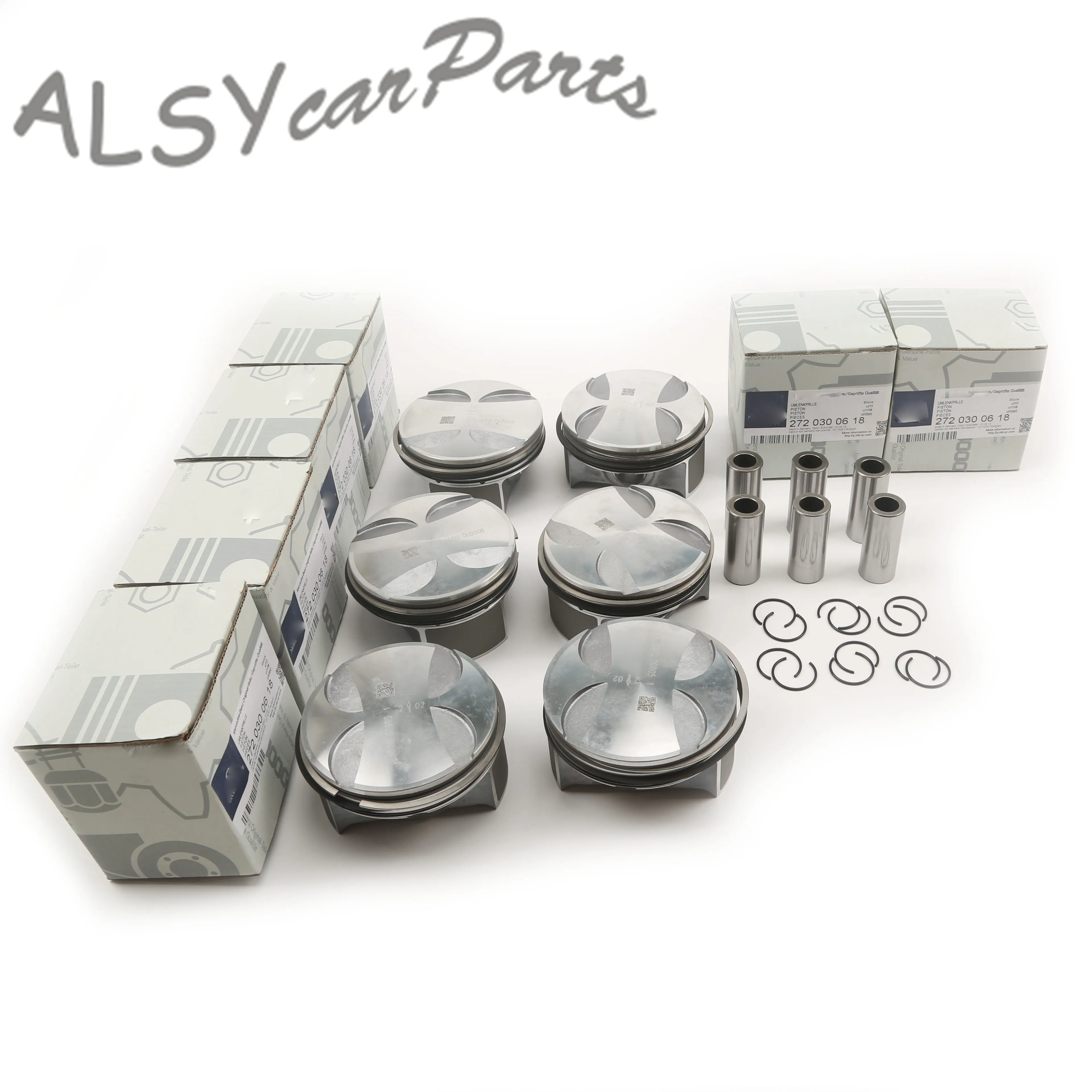 Pistons & Rings Assembly 92.9MM 22MM A2720300618 For Benz R171 SLK 350