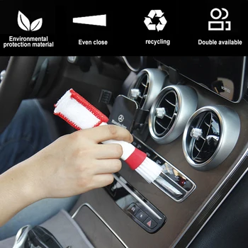 

Double Head Durable 2 In 1 Double Slider Car Air-conditioner Outlet Cleaning Tool Outlet Window Cleaning Multi-purpose Brush