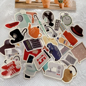 

31pcs/set Simple life waterproof sticker DIY scrapbooking photo album diary happy planner bottom collage decoration sticker
