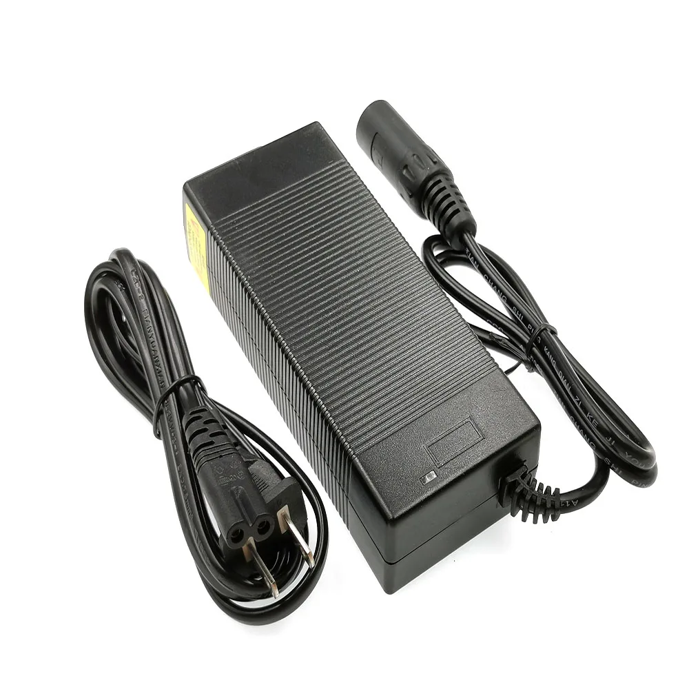 Carregador de Bateria de Lítio para 36v Bateria de Lítio com 3-pin Carregador Bicicleta Elétrica Xlr Tomada - Conector 42v 2a 36v - Image 3