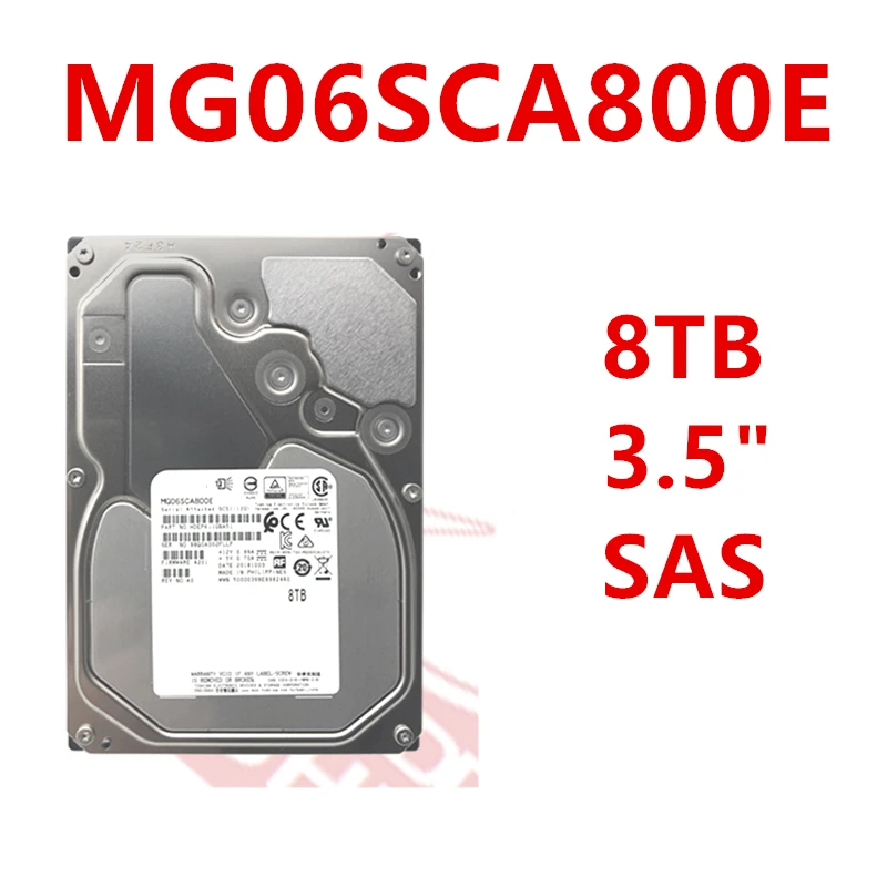 Новый HDD для Toshiba 8 ТБ 3 5 &quotSAS 12 ГБ/сек. 256MB 7200RPM внутреннего класса Enterprise MG06SCA800E |