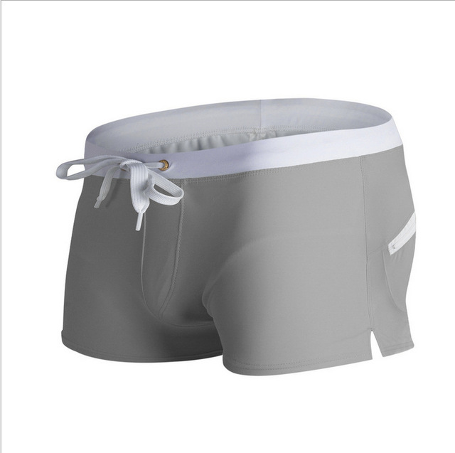 Swimsuit Surf Swim Trunks Summer Swimwear Solid Color Fashion Back Pocket Design Beach Breathable Quick Drying Pants