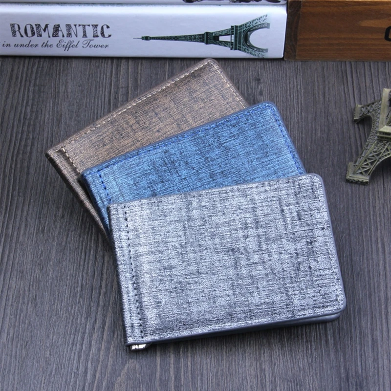 

Multi slots Men Slim Bifold Wallet Money Clip Multi-functional Business PU Leather Cash ID Businiess Credit Card Holder Storager