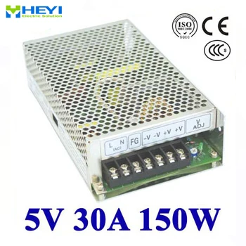 

single output switching power supply 5V 30A 100~120V/200~240V AC input LED power supply 150W 5V transformer