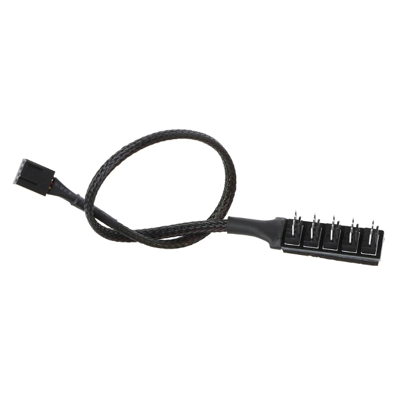 

1 To 5 4-Pin Molex TX4 PWM CPU Cooling Fan Splitter Adapter Braided Power Cable B95C