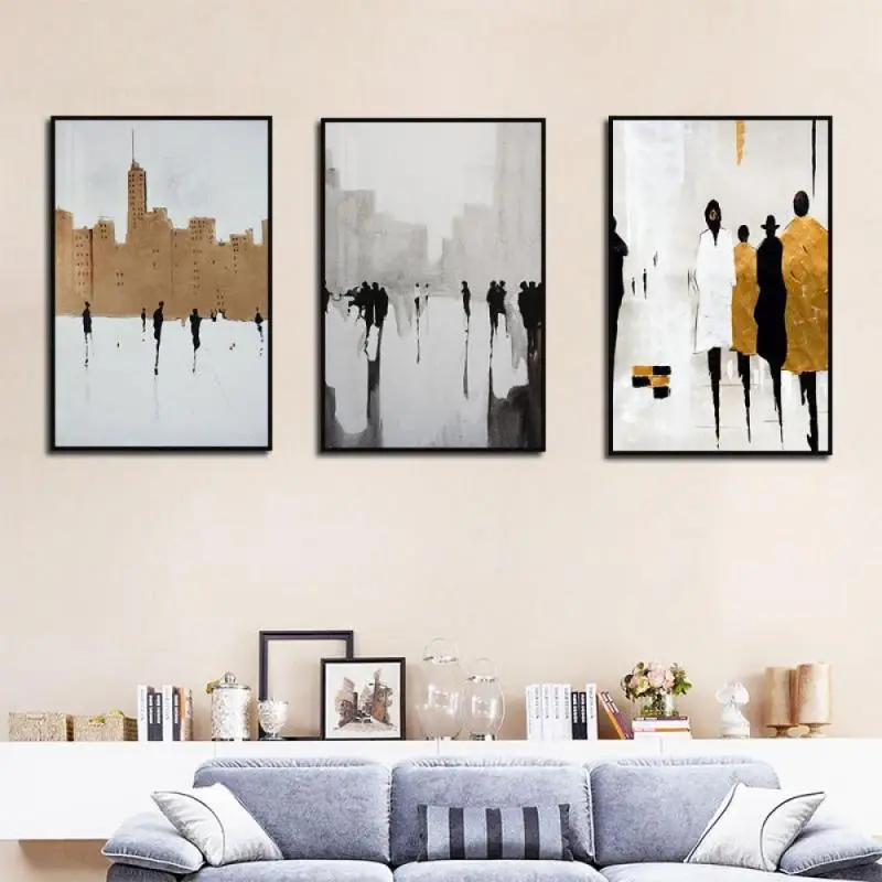 

Nordic Abstract Black White Painting British Posters Prints Modern Canvas Wall Art Pictures For Living Room Home Decor