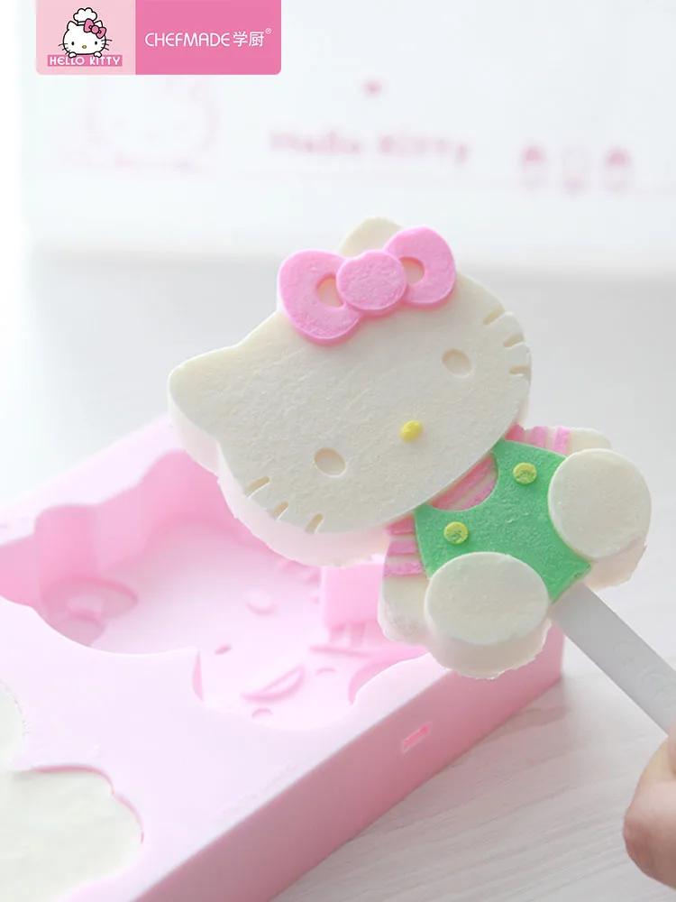 Hello kitty силиконовая форма подлинный авторизованный силиконовый мороженое