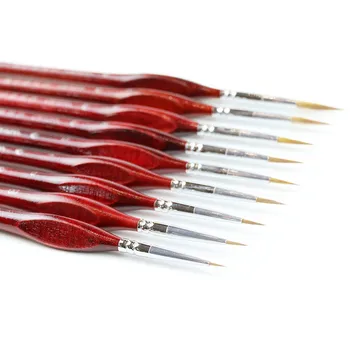 

1 Pc Paint Brush Miniature Detail Fine Liner Nail Art Drawing Brushes Wolf Half Paint Brushes for Acrylic Painting Supplies