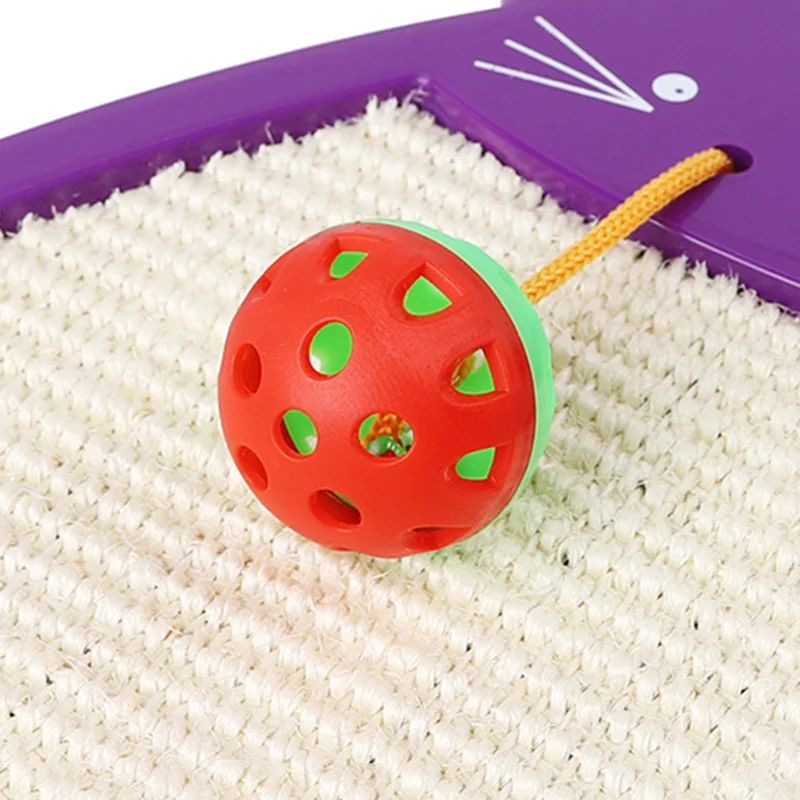 Cat Toys Cat Scratch Board Corrugated Paper With Sisal Ball Wear-resistant Cats Claws Springboard Funny Kitten Scratcher