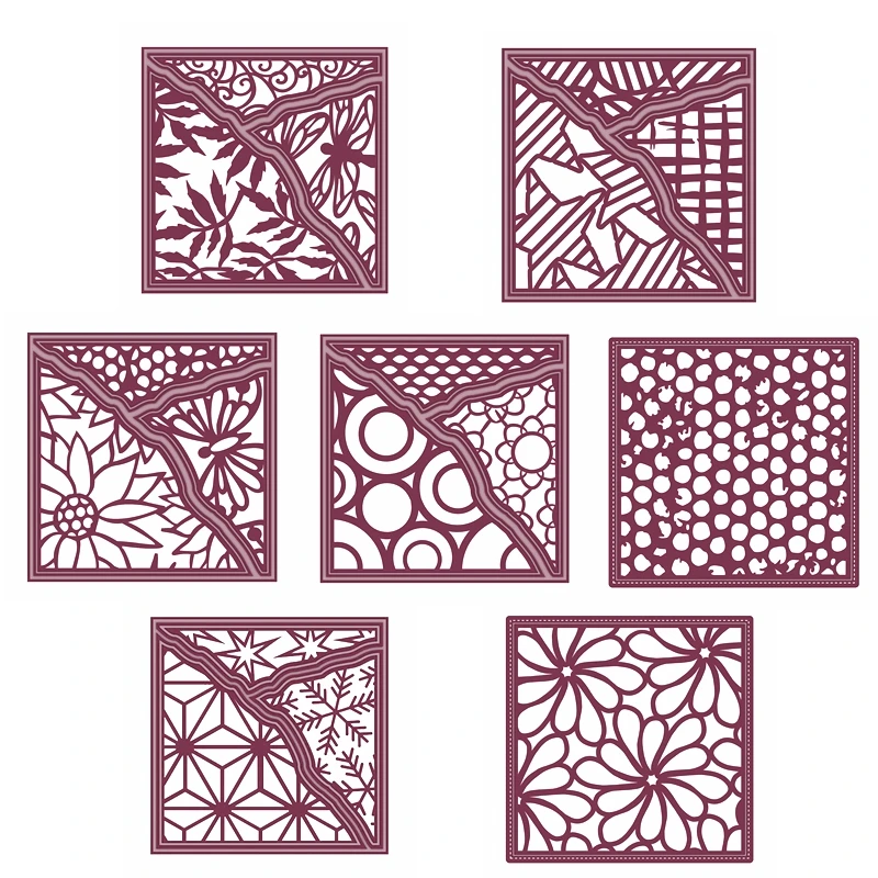 

7 Creative Frames Metal Cutting Dies Multiple Various Frame Die Cuts For Card Making DIY Scrapbooking New 2019 Crafts Cards