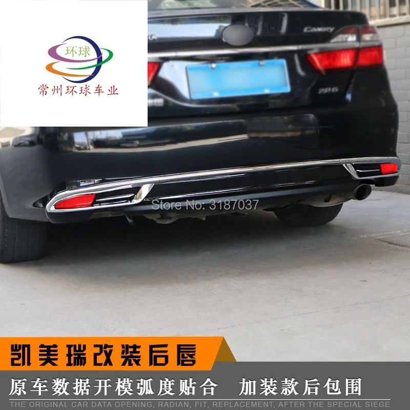 Для CAMRY Body набор бампер задний Задний Спойлер ABS пластмассовый задний диффузор бампер Защита багажника Крышка автомобиля Стайлинг