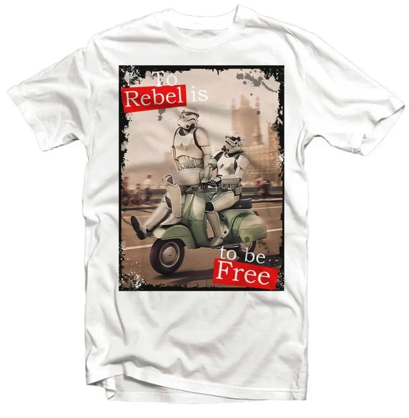 Штурмовик Лондон REBEL Lambretttta Vespa JEDI inspired футболка FN9346 цвет Топ Новинка Горячая