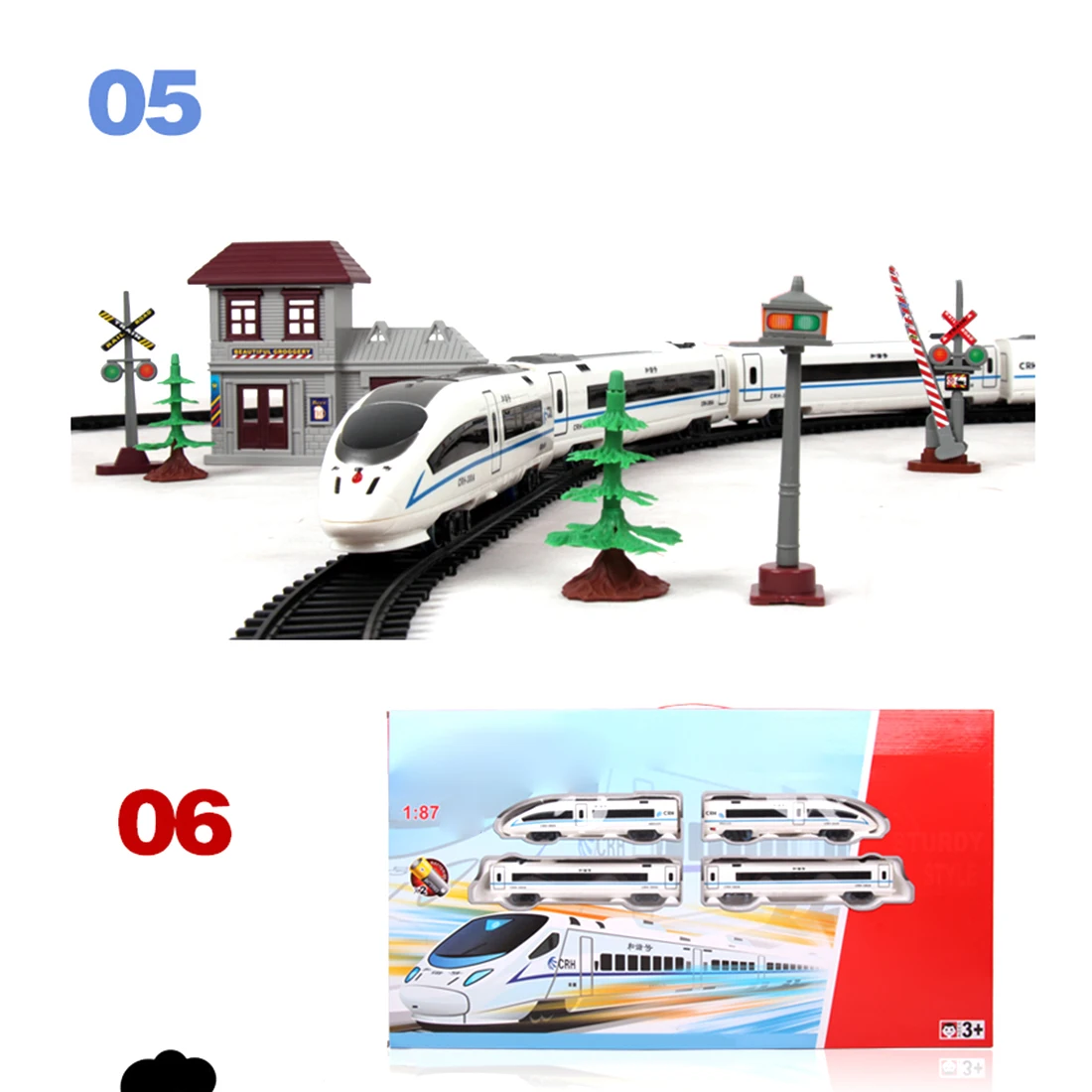1: 87 Детский Электрический симулятор высокоскоростная железная Гармония Набор игрушек-поезд песочный стол сцена поезд трек обучающая игрушка для малыша-L